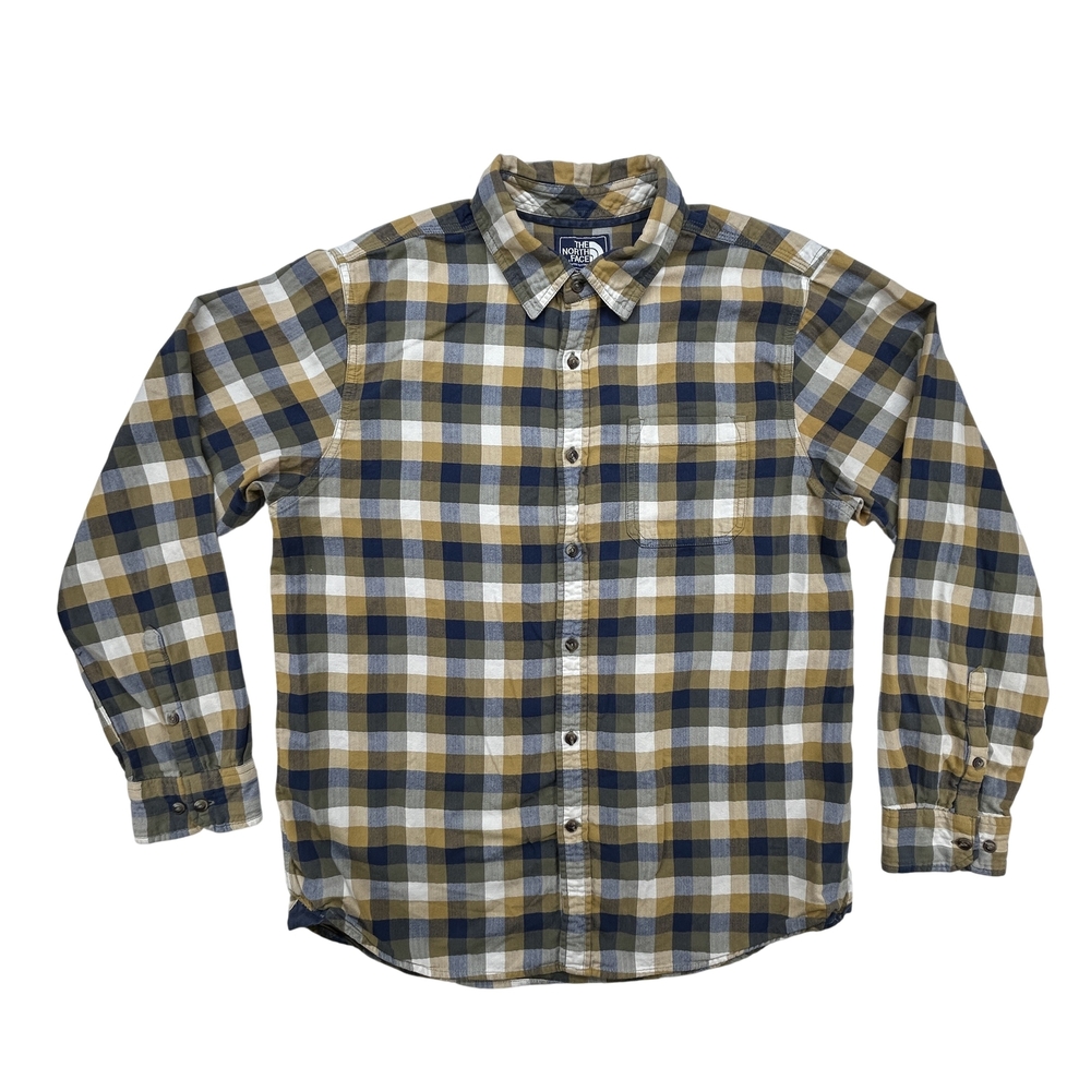 The North Face Shirt Mens Large Plaid Button Up Long Sleeve Outdoor Casual